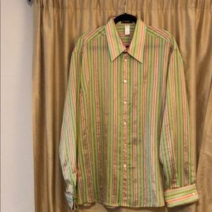 Versace silk stripe shirt